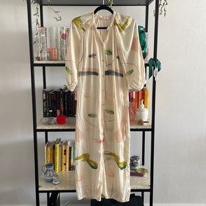 Cali Dreaming Long Buttoned Shift Dress